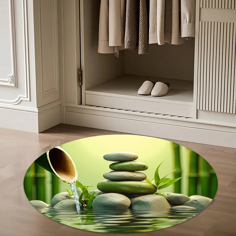 Tapis rond Zen en bambou et pi - Wellness Spa With Hotel avis et prix