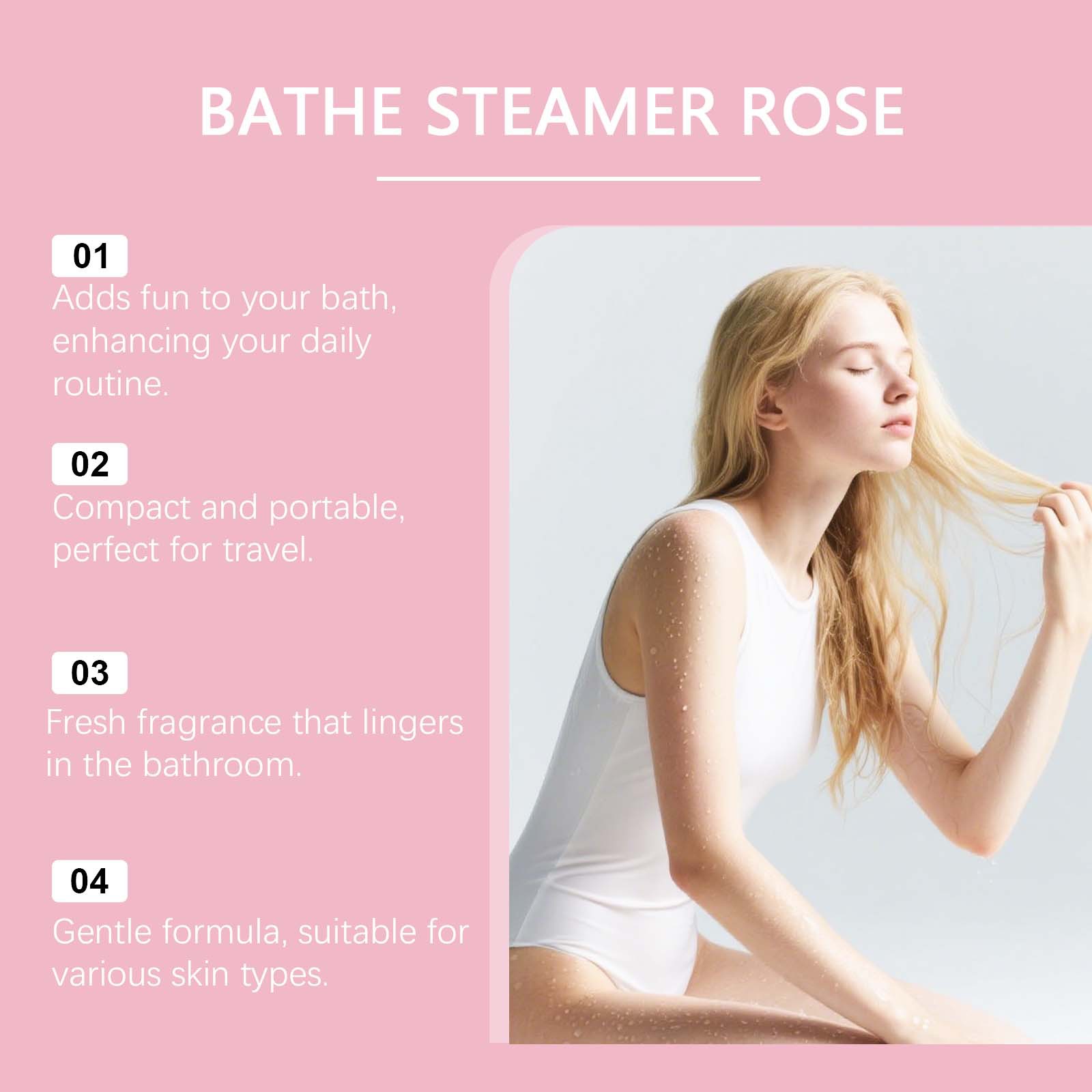 Tablettes de douche à la rose  - Shower Steamer Tablet avis et prix