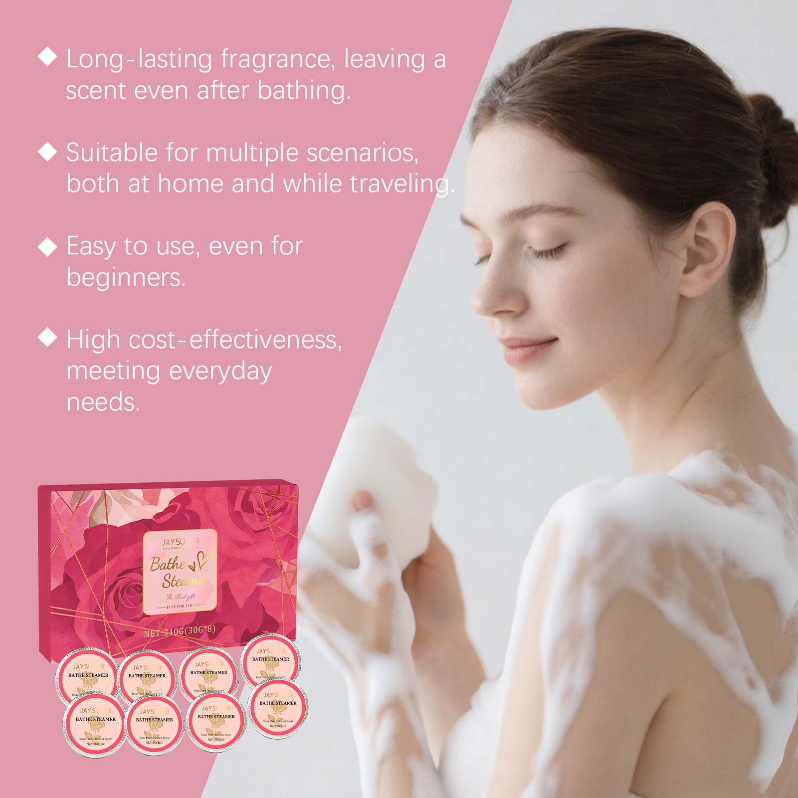 Tablettes de douche à la rose  - Shower Steamer Tablet avis et prix