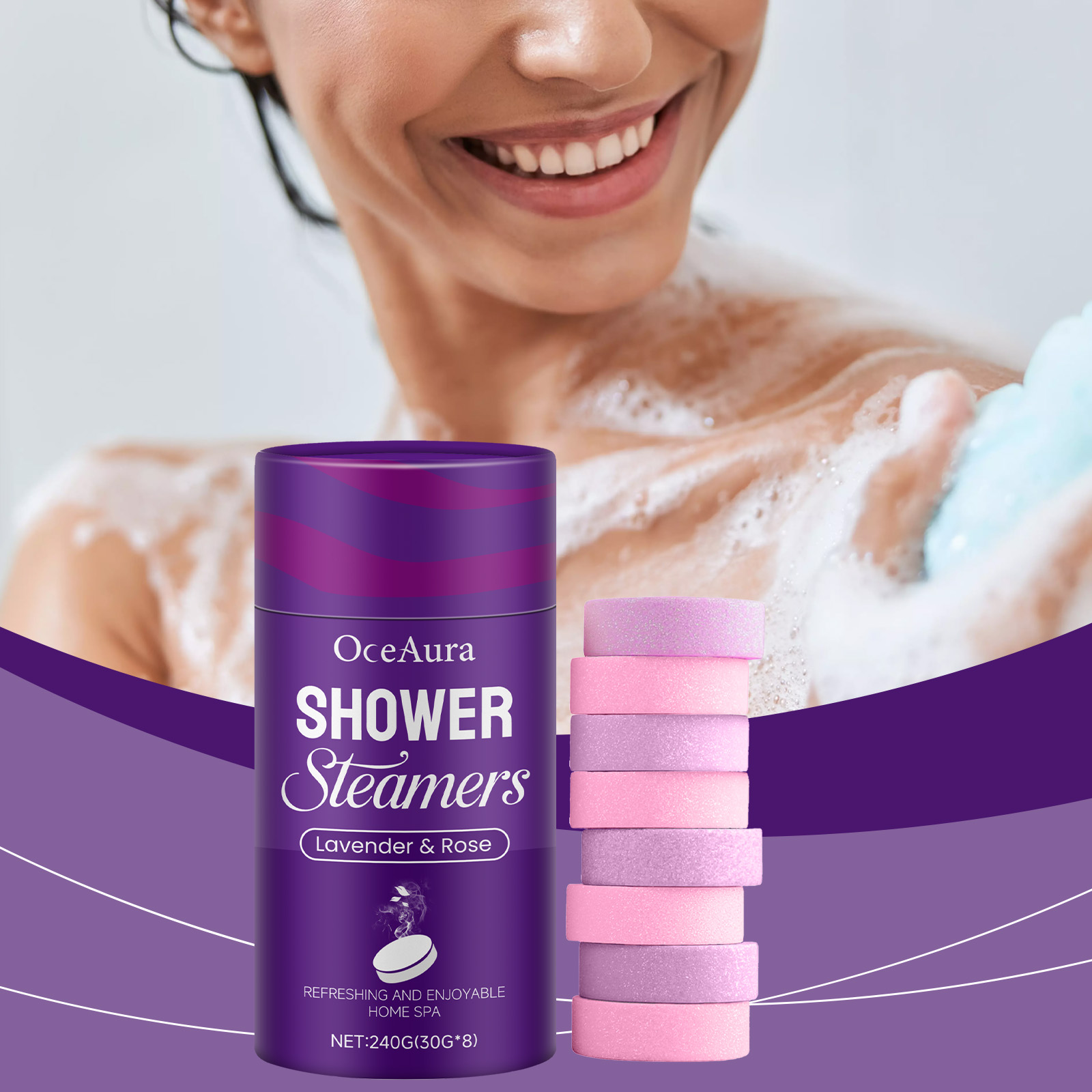 Rose lavande aromathérapie dou - Shower Steamer Tablet avis et prix